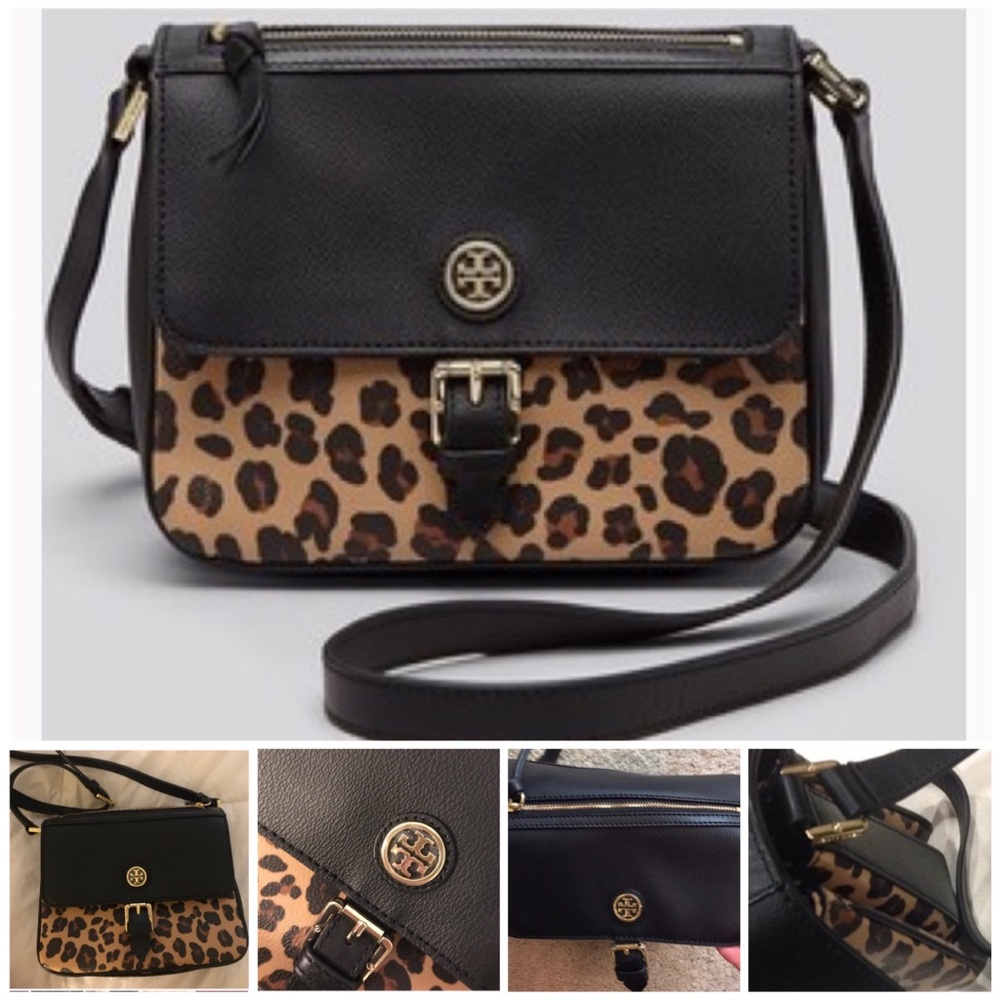 Tory Burch Kerrington leopard mini crossbody